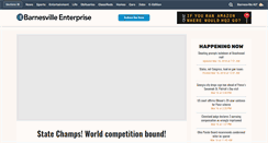 Desktop Screenshot of barnesville-enterprise.com